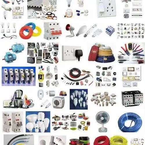 Wires, Cables, Switch, Sockets, MCBs and other electrical accessories