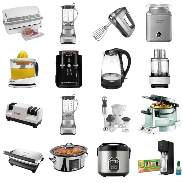Mixers, Grinders, Juicers, Blenders, Microwave Ovens, Kettles, Water Purifiers RO & other kitchen appliances