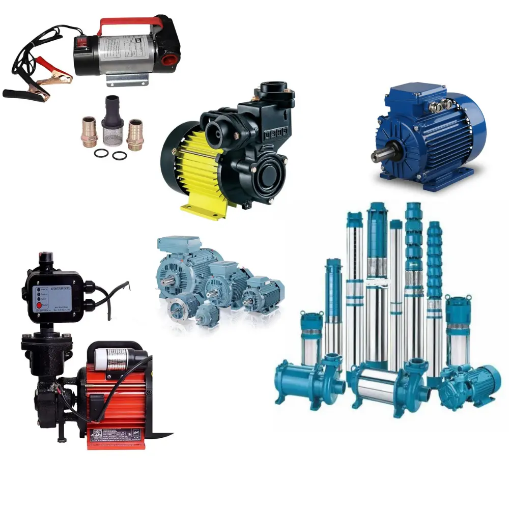 Submersible Pump, Tullu Pump, Motor Pump, Pressure Pump, Oil Transfer Pump and other pumps & fluid handling items